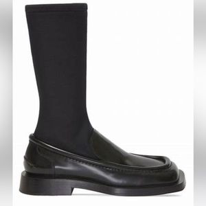 Proenza Schouler square loafer stretch boot